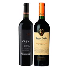 Pack 6 botellas Ventisquero Grey Cabernet Sauvignon + 6 Casa Silva Gran Terroir Carmenere 