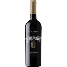 Caja de 6 unidades MontGras Gran Reserva Cabernet Sauvignon, Dark&Bold ($4.990 c/u)