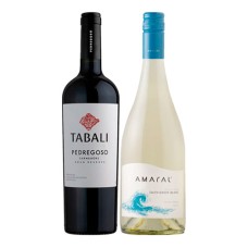 Pack 6 botellas Amaral Sauvignon Blanc + 6 Tabali Gran Reserva Pedrogoso Carmenere ($4.990 c/u)