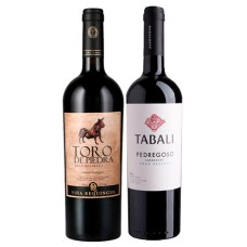 Pack 6 botellas Toro de Piedra Gran Reserva Cabernet Sauvignon + 6 botellas Tabali Gran Reserva Carmenere ( $5.990 c/u)