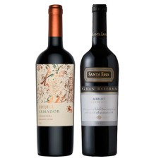 Pack 6 botellas Odfjell Armador Carmenere + 6 Santa Ema Gran Reserva Merlot ($4.990 c/u) 