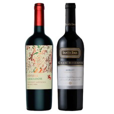 Pack 6 botellas Odfjell Armador Cabernet Sauvignon + 6 Santa Ema Gran Reserva Merlot ($4.990 c/u) 