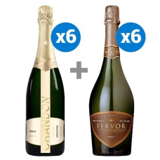 Pack de 6 Espumantes Chandon Brut + 6 Espumantes Fervor Brut ($9.990 c/u) Semanal