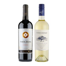 Pack 6 Casas del Bosque Sauvignon Blanc + 6 Miguel Torres Gran Reserva Santa Digna Carmenere ( $4.990 c/u) 