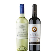 Pack 6 Casas del Bosque Sauvignon Blanc + 6 Miguel Torres Gran Reserva Santa Digna Cabernet Sauvignon ( $4.990 c/u) 